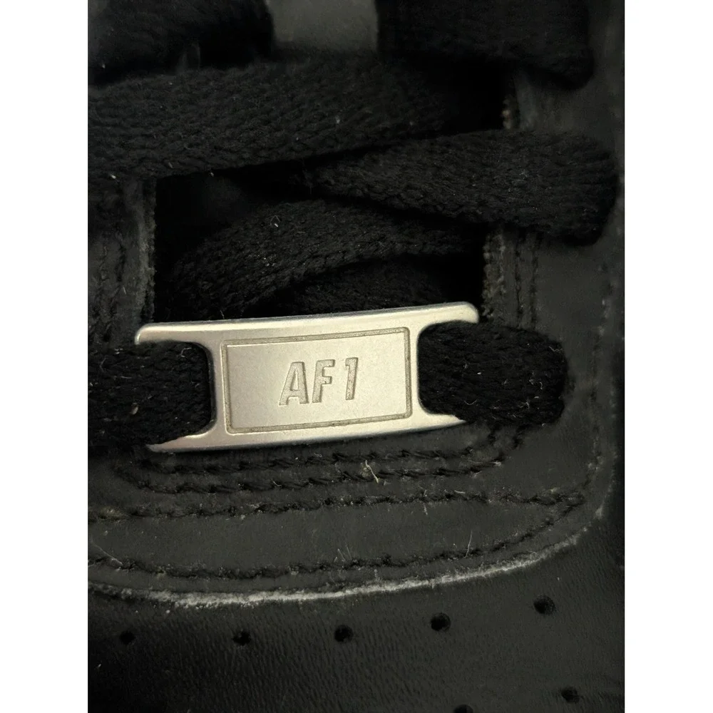 Nike Air Force 1 Low Triple Black Kids Sneakers FV5951-001 Size 3.5Y